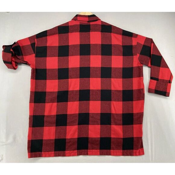 Womens Now N Forever Flannel‎ Shirt 2XL/3XL Red Black Checkered Casual Christmas - Picture 6 of 12